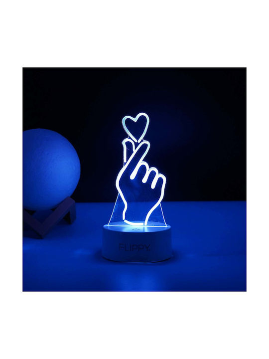 Dekorative Lampe 3D-Illusion Weiß