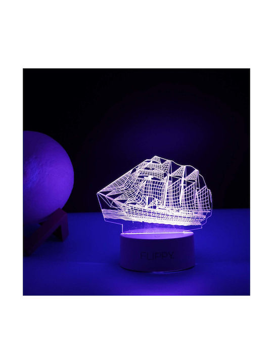 Dekorative Lampe 3D-Illusion Mehrfarbig