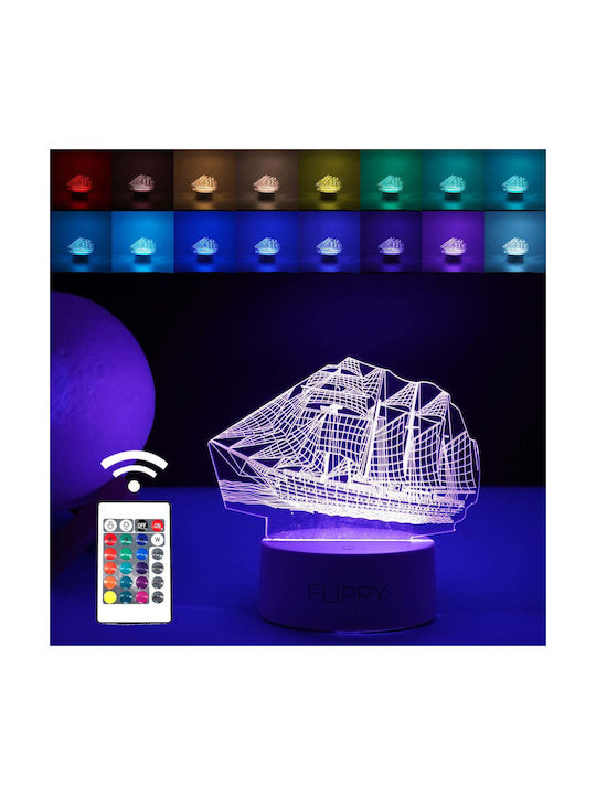 Dekorative Lampe 3D-Illusion Mehrfarbig
