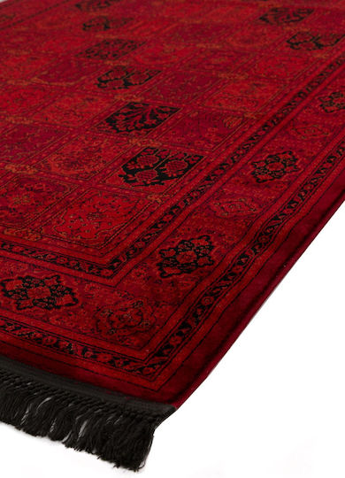 Royal Carpet Afgan 8129H Rug Rectangular with Fringes D.red