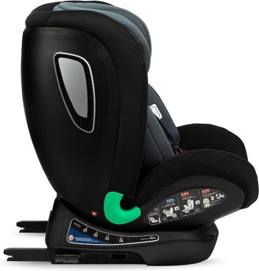 Momi Urso Детско Столче за Кола i-Размер с Isofix Черен 0-36 кг
