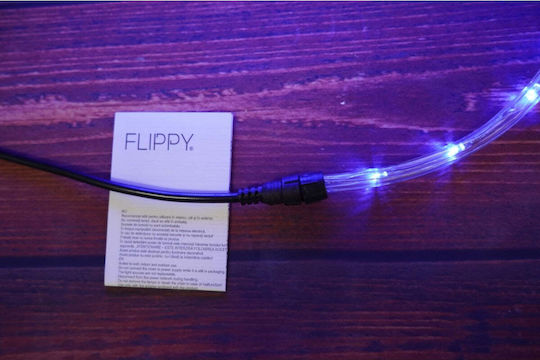 Țeavă luminată 240 Becuri 220V Roșu 10m IP65