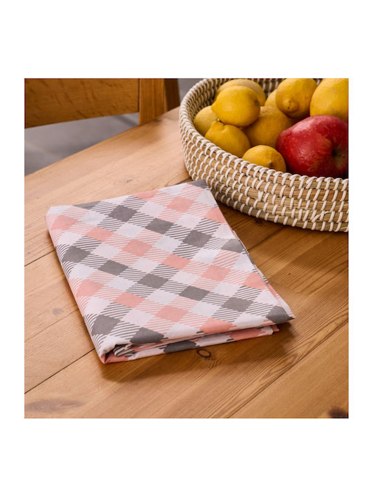 Cokitex Τραπεζομάντηλο Quadri Red 140x180εκ. (Διάφορα Χρώματα)