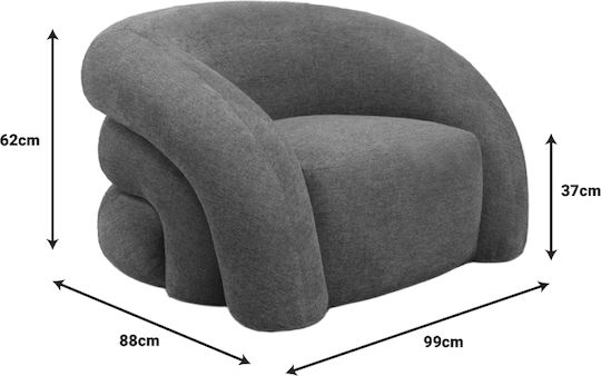Lexy Sessel Cream 99x88x62cm