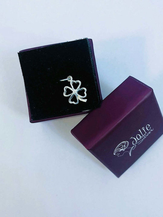 925 Silver Pendant Jolie Silver Clover Outline Model 20 X 12 Mm 0.7 G