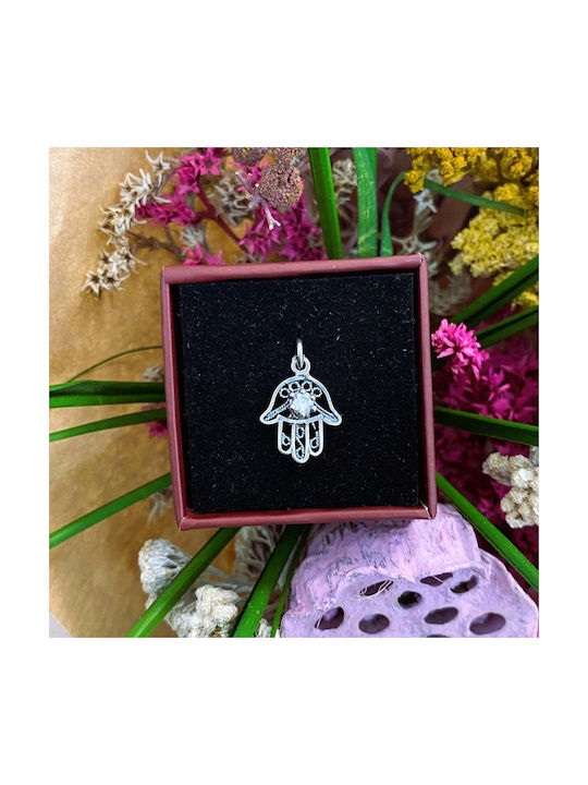Pandantiv Jolie Argint Sterling 925 Hamza Design Filigran 0.9 G 15x10 Mm