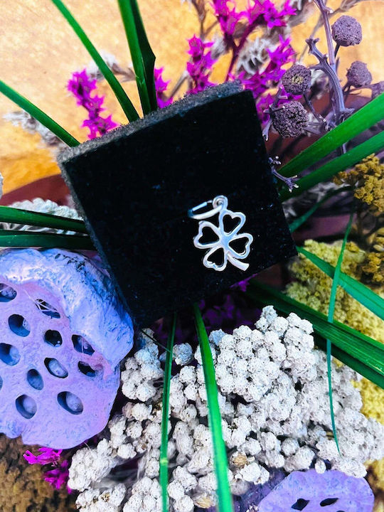 925 Silver Pendant Jolie Silver Clover Outline Model 20 X 12 Mm 0.7 G