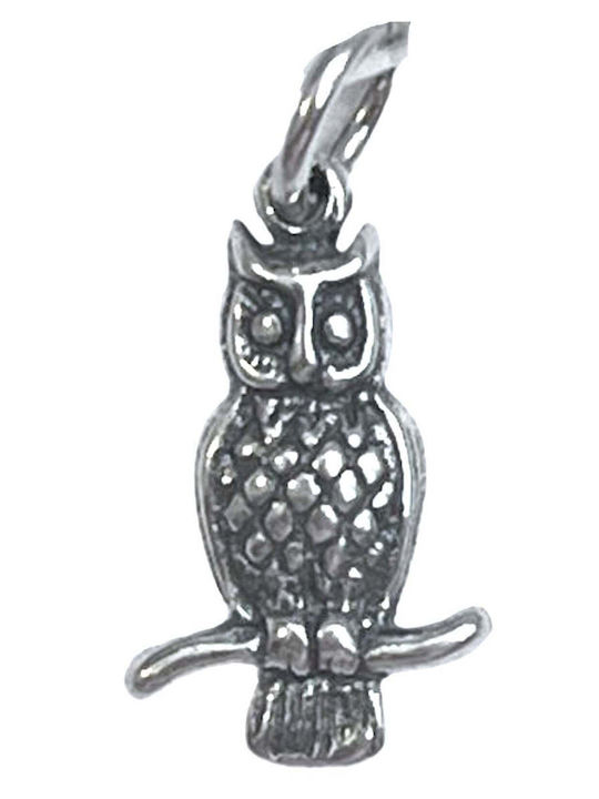 Pendant Jolie Silver Sterling Silver 925 Owl on Branch Design 1.5 G 2 x 1 cm