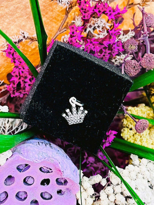 925 Silver Pendant Jolie Silver Crown Model 15 X 10 Mm 0.9 G
