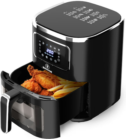 Human Air Fryer 5lt Μαύρο HU-390
