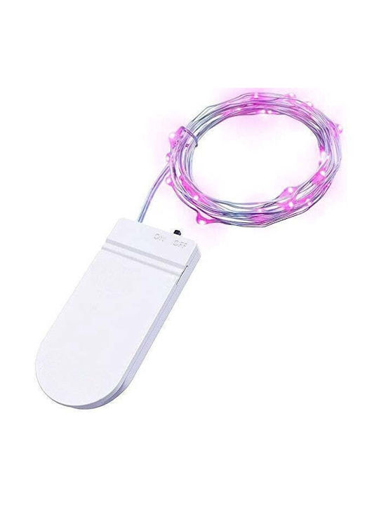 30 Λαμπάκια LED 3μ. Ροζ σε Σειρά