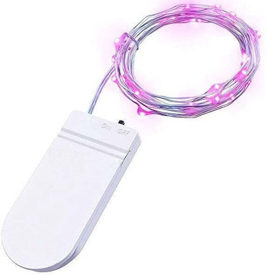 30 Λαμπάκια LED 3μ. Ροζ σε Σειρά