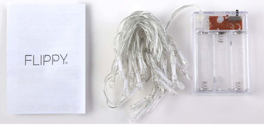 10 Λαμπάκια LED 1μ. Πολύχρωμα Μπαταρίας σε Σειρά