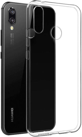 Back Cover Σιλικόνης 0.6mm Διάφανο (Huawei P20 Lite)