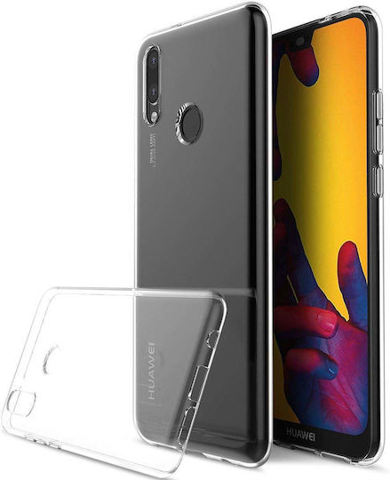 Back Cover Σιλικόνης 0.6mm Διάφανο (Huawei P20 Lite)