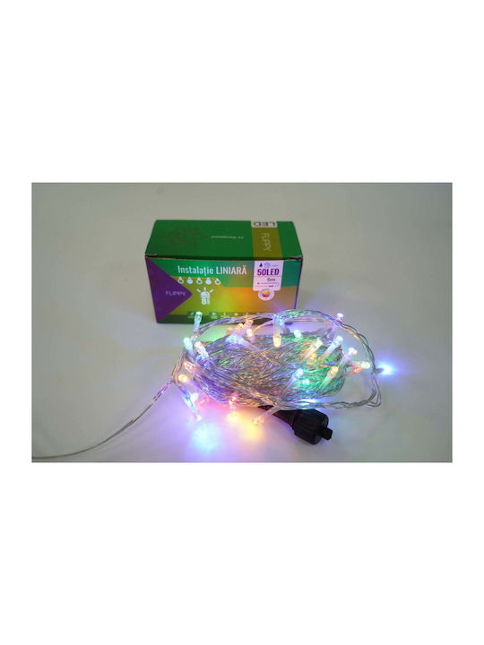 500 Λαμπάκια LED 50μ. Πολύχρωμα σε Σειρά