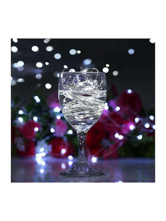 100 Lights LED 10m. White USB in String 1pcs