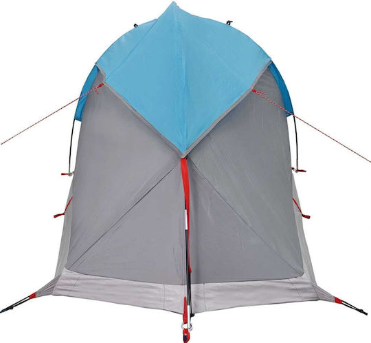 vidaXL Camping Tent Igloo Blue for 1 Person 130x250x97cm
