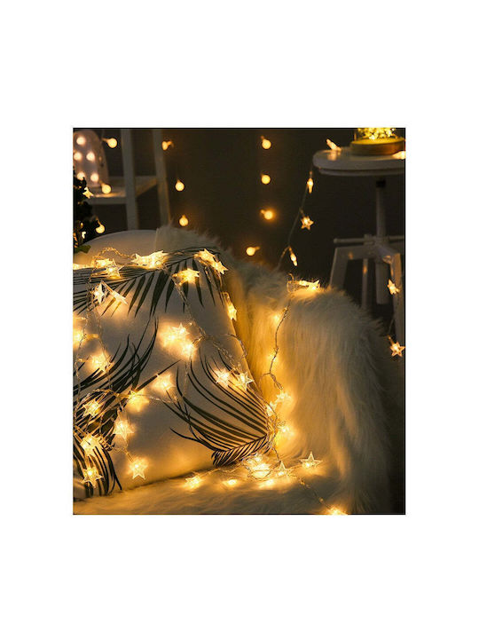 40 Λαμπάκια LED 6μ. Θερμό Λευκό USB σε Σειρά