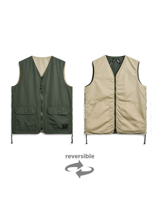 Taion Men's Sleeveless Jacket Green