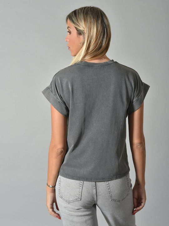 Belle Femme Women's T-shirt Charcoal