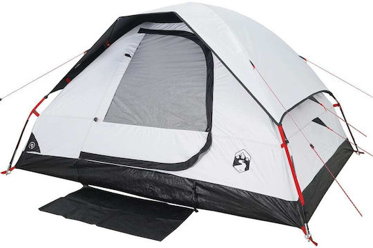 vidaXL Campingzelt Igloo Weiß mit Doppeltuch für 4 Personen 274x213x150cm