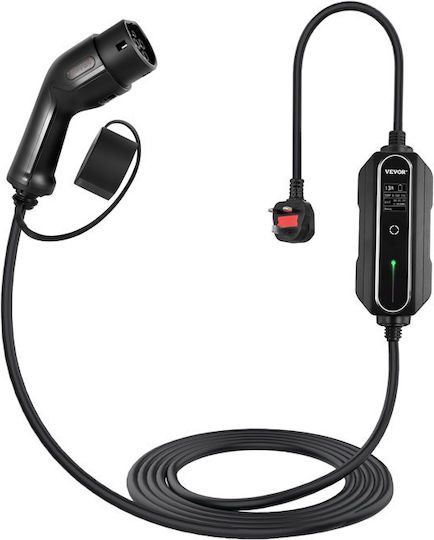 Vevor Tragbar Elektroauto-Ladestation 3kW mit Integriertes Kabel Typ 2 (SX23KW10M220V15KGV2)