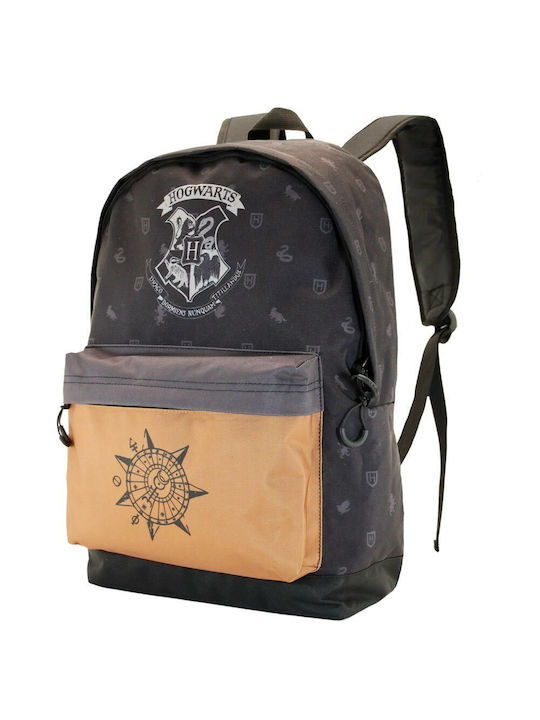 Karactermania Harry Potter College Σχολική Τσάντα Πλάτης Δημοτικού Γκρι 22lt 31 x 18 x 44εκ