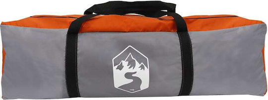 vidaXL Camping Tent Igloo Gray for 1 Person 244x122x91cm