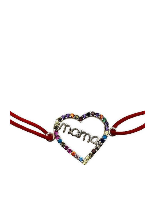 Damen Armband mit Design Mutti aus Silber mit Zirkon