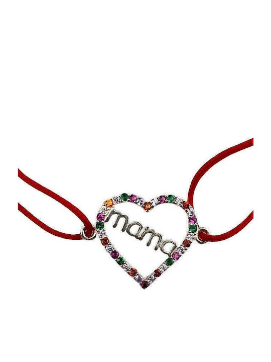 Damen Armband mit Design Mutti aus Silber mit Zirkon