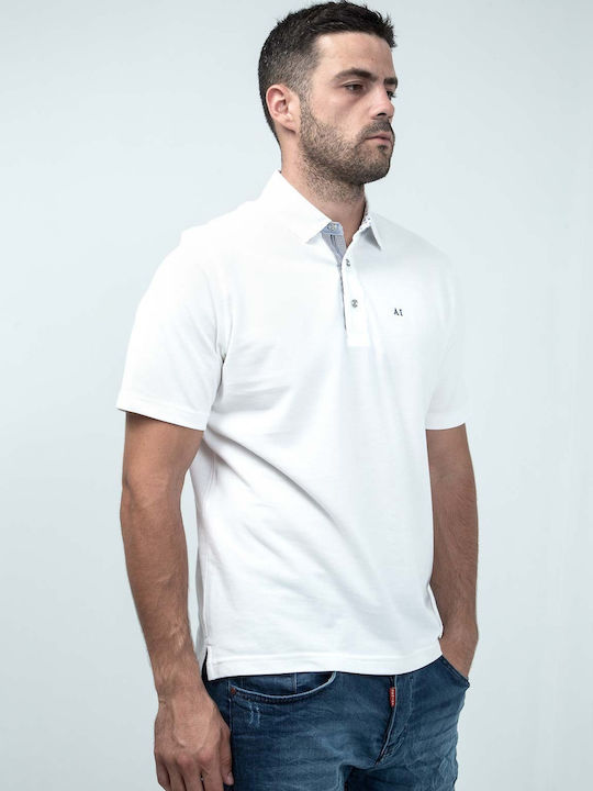 Artisti Italiani Herren Shirt Polo White