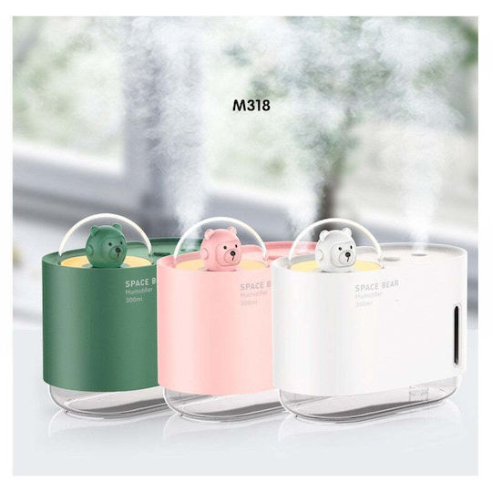 Umidificator spațial Flippy 300 ml verde cu ursuleț