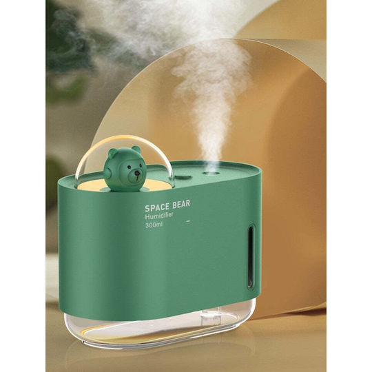 Umidificator spațial Flippy 300 ml verde cu ursuleț