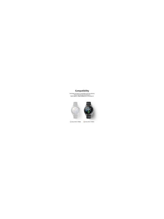 Ringke Air Sports + Bezel Styling Aluminum Combo Pack Silikonhülle in Schwarz Farbe für Galaxy Watch 3 45mm