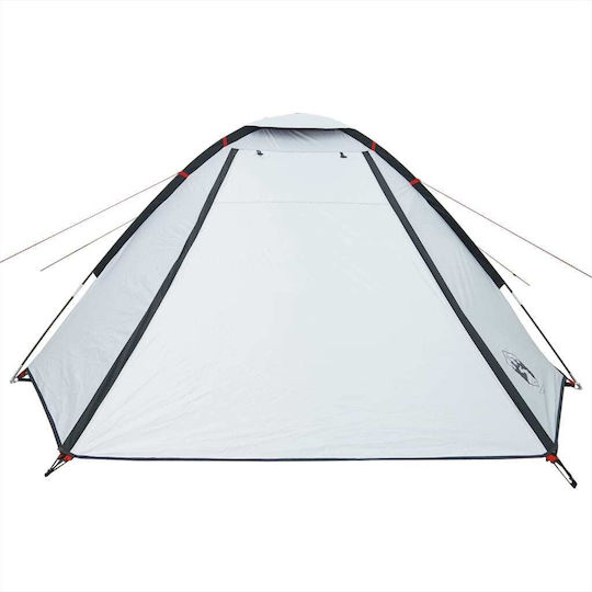vidaXL Cort de Camping Igloo Alb pentru 4 Persoane
