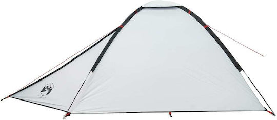 vidaXL Cort de Camping Igloo Alb pentru 4 Persoane