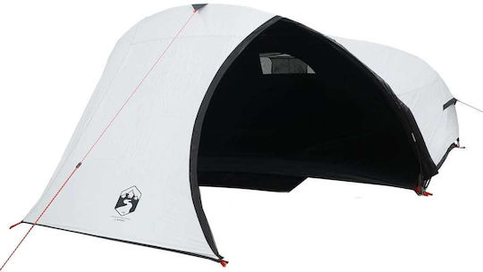 vidaXL Camping Tent Tunnel White for 4 People 405x285x143cm