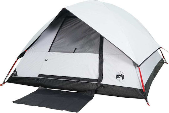 vidaXL Camping Tent Igloo White for 4 People 215x213x149cm