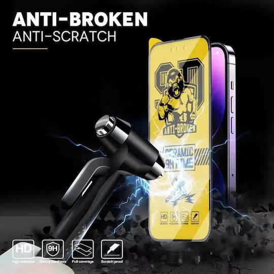 0.3mm Ceramică Screen Protector Negru (Oppo Reno8)