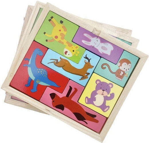 Lemnos Puzzle pentru Copii cu Îmbinări 7buc