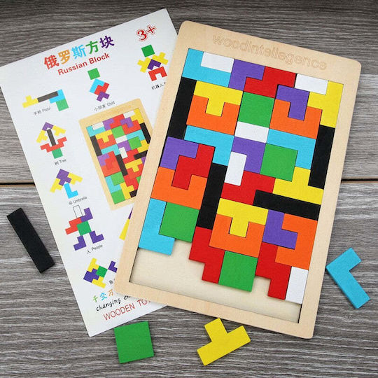 Wooden Kids Peg Puzzle 40pcs