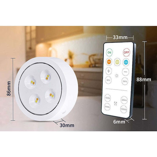 LED Sicherheitsleuchte mit Batteriebetrieben und Fernbedienung 1Stück