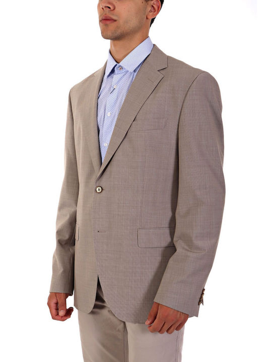 Hugo Boss Men's Suit Jacket Regular Fit Beige