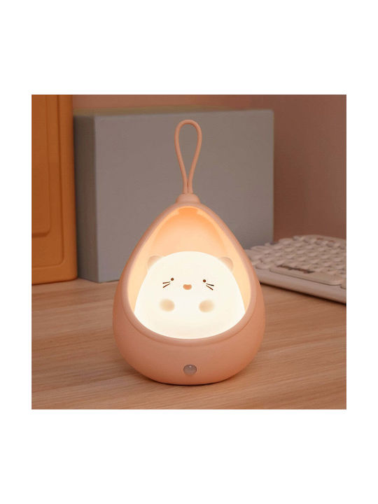 Led Kids Decorative Lamp Pink 12.5x10.6x7.5εκ.