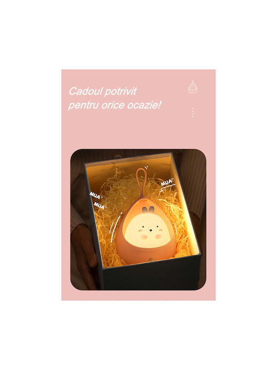 Led Kids Decorative Lamp Pink 12.5x10.6x7.5εκ.