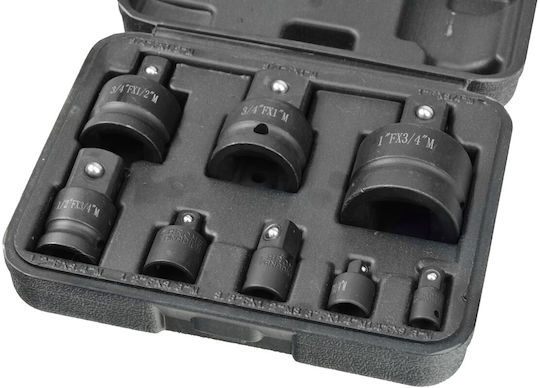 Geko Καστάνια με Καρυδάκια 1\4" & 3\8" & 1\2" & 3\4" & 1" 8τμχ