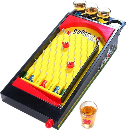 Pinball Board Game Shot Glasses Flippy 40 X 17.7 Cm Yellow