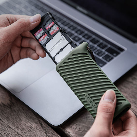 PGYTECH CreateMate Card Reader USB 3.1 Type-C για SD/microSD Πράσινο