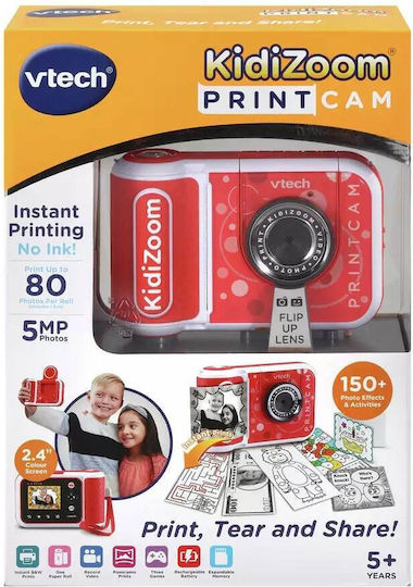 Interactive Toy Vtech 5mp Instant Camera Red